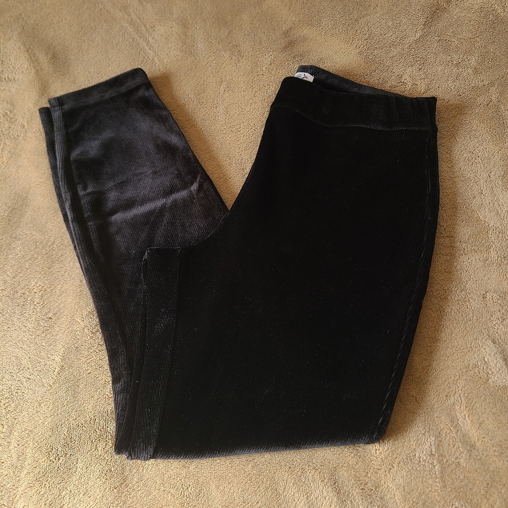 Nanette Lepore Black Velvet Pants Large